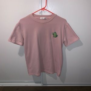 Pink Thick Shirt with Cactus
